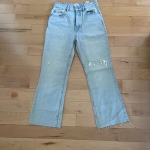 Light Blue Distressed Women's Jeans